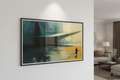 Le Voyageur — Mockup mur blanc
