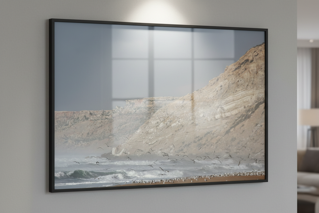 Échos de l'Océan — Mur blanc perspective plexi