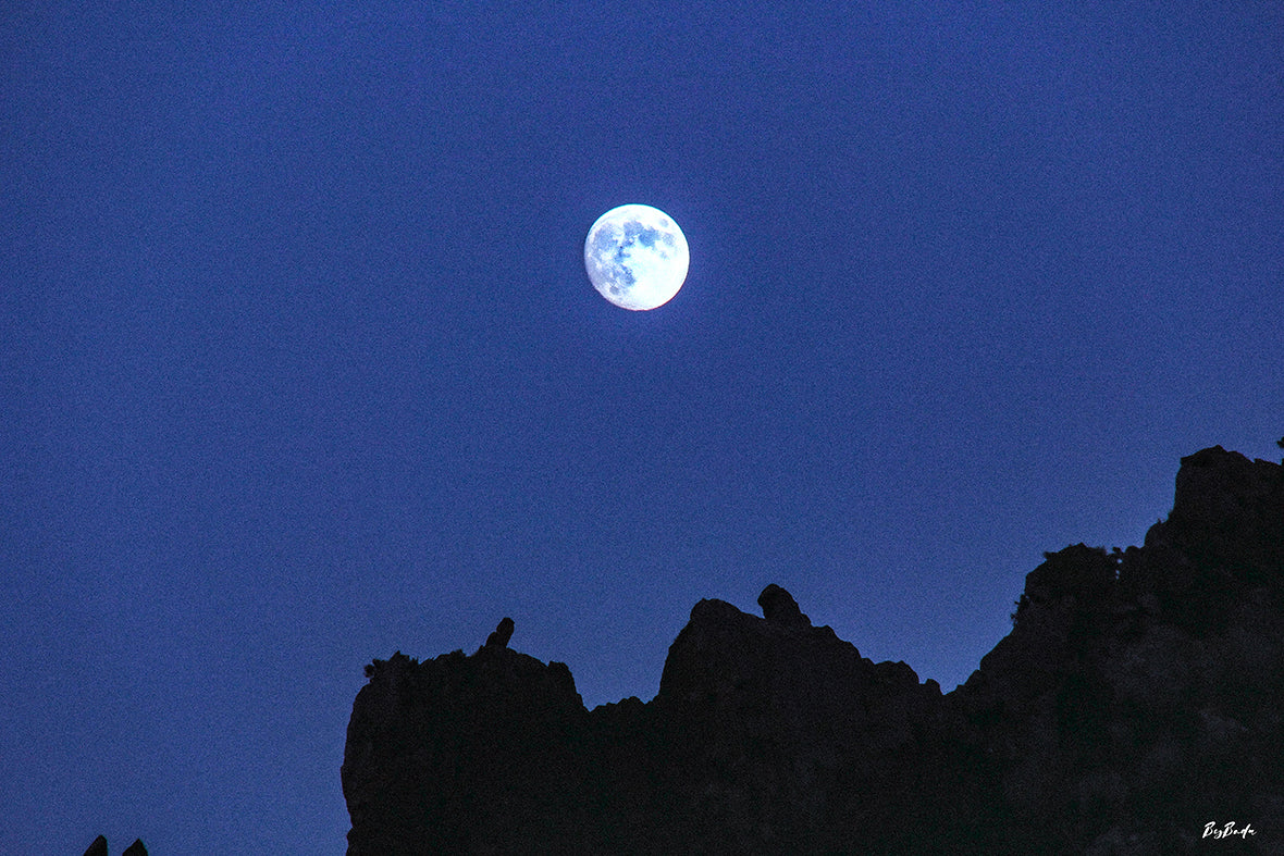 La Lune sur les Sommets du Rif — photographie Fine Art, édition limitée 150 ex. | Bybadr
