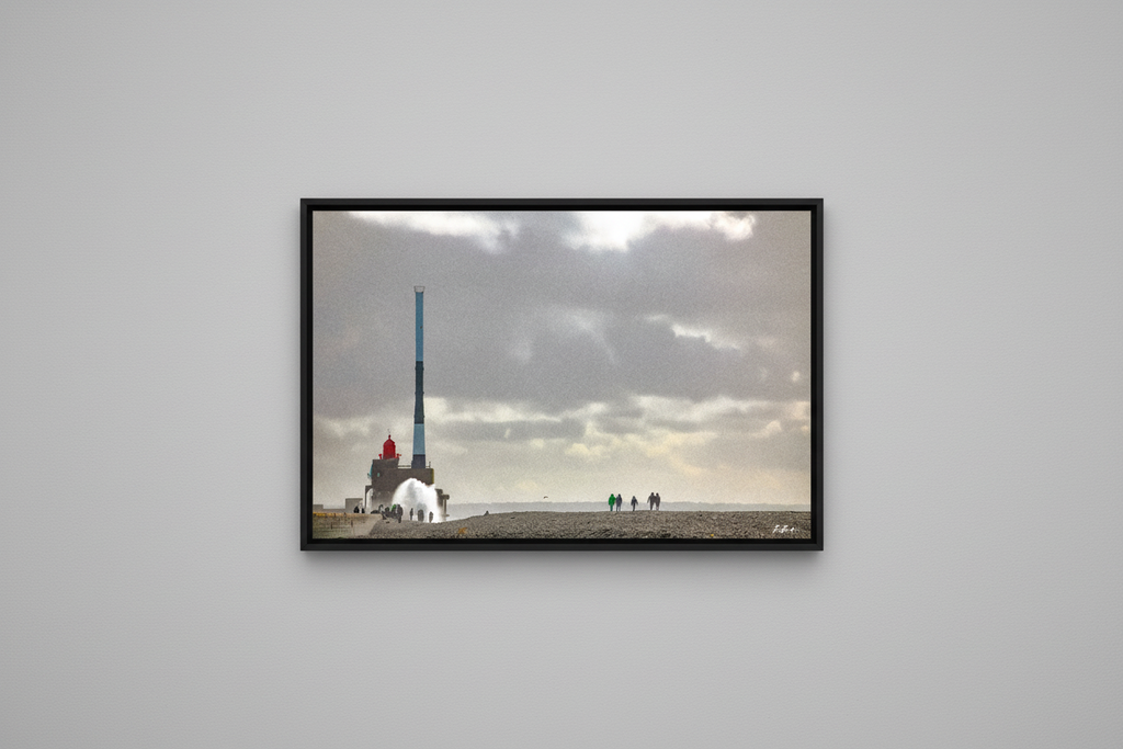 L'Appel du Phare — photographie Fine Art encadrée en situation | Bybadr