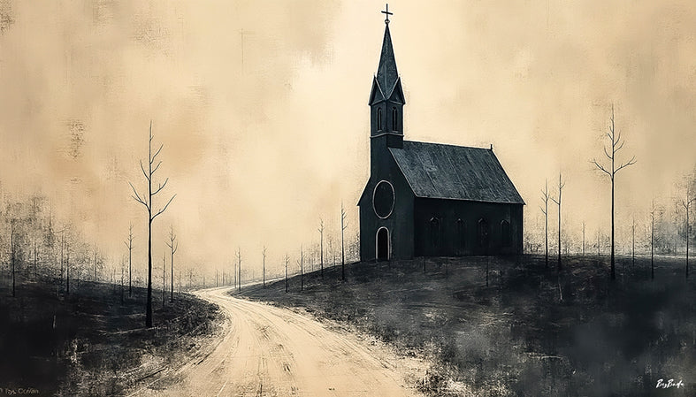 Le Chemin Solitaire — Sanctuaires, art numérique Fine Art, édition limitée 150 ex. | Bybadr