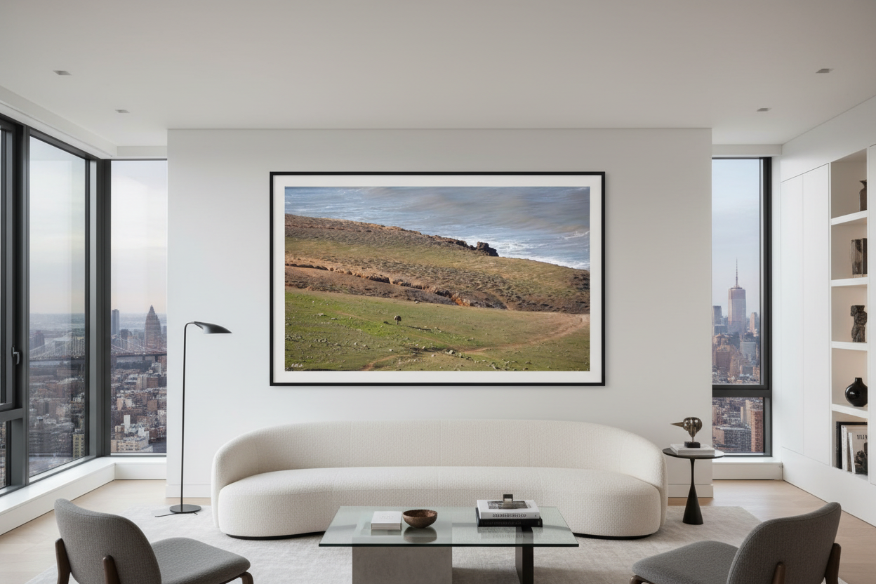 Le Gardien de Walidiya — photographie Fine Art encadrée dans un salon moderne | Bybadr