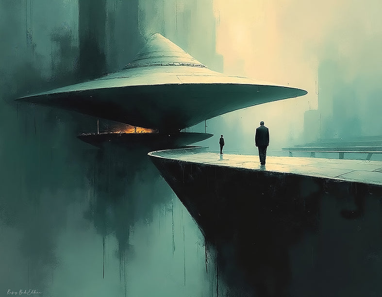 Le Vaisseau de Pierre — Architecture Imaginaire, art numérique Fine Art, édition limitée 150 ex. | Bybadr
