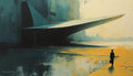 Le Voyageur — Architecture Imaginaire, art numérique Fine Art, édition limitée 150 ex. | Bybadr