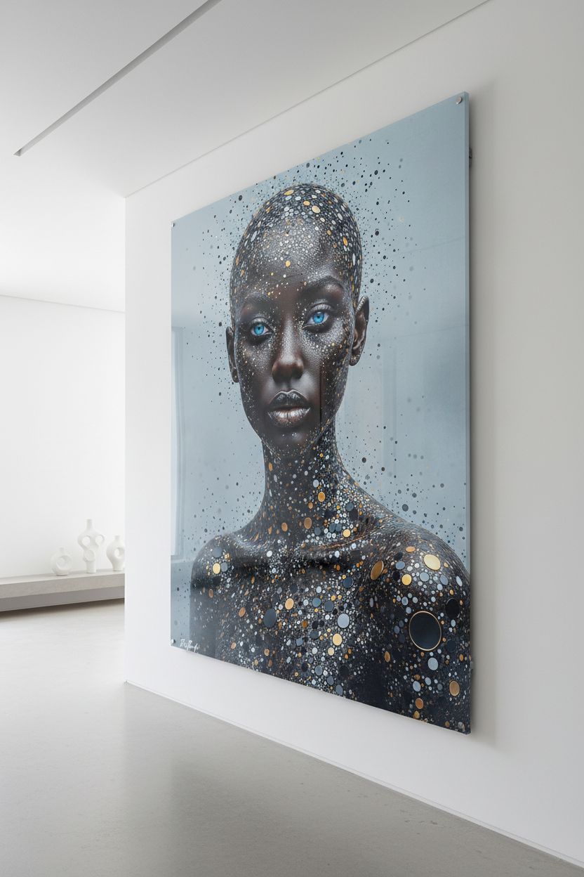 L'Éclat du Silence — art numérique Fine Art sur plexi, grand format en perspective | Bybadr