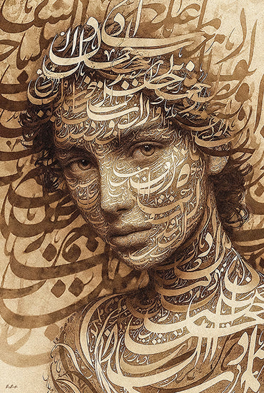 Les Lettres Dansent avant de se Poser — art numérique Fine Art, édition limitée 150 ex. | Bybadr