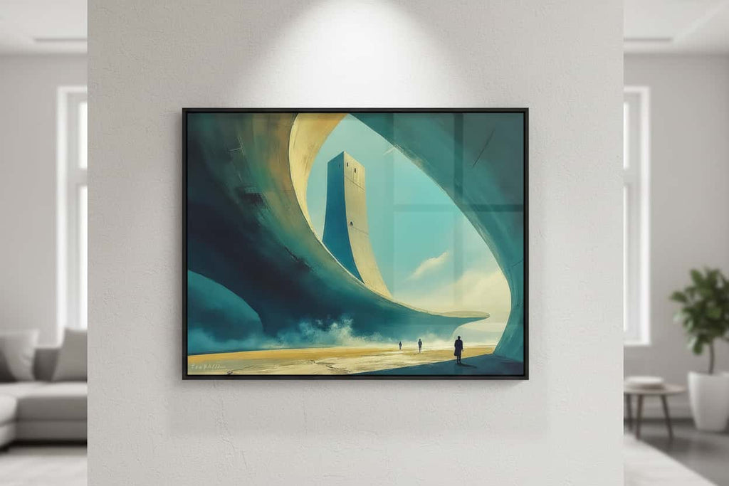 Sentinelle — art numérique Fine Art encadré en situation | Bybadr