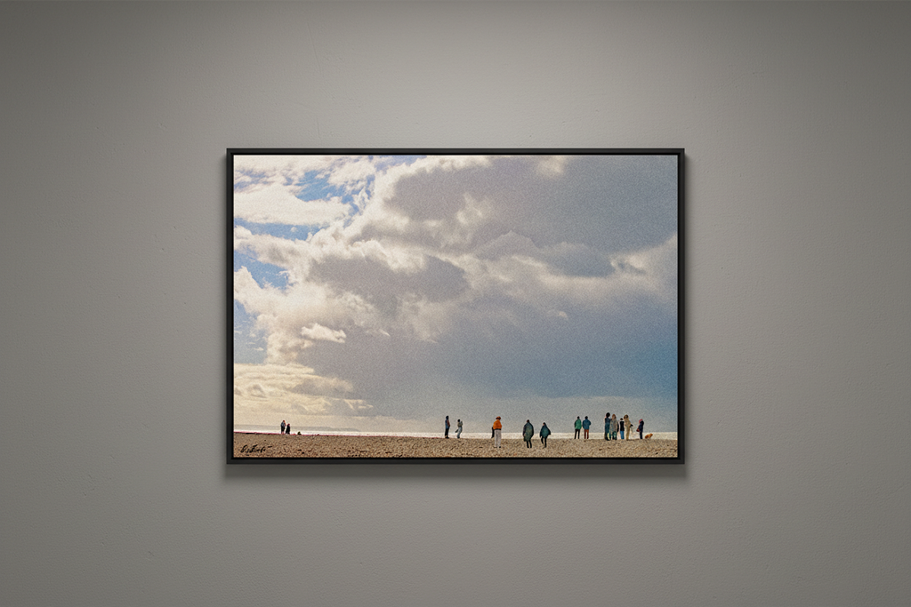 Un Dimanche sur la Manche — photographie Fine Art encadrée en situation | Bybadr